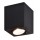 Foco superficie cuadrado 80*80*95mm orientable Negro para Lámpara GU10/MR16