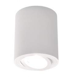 Foco superficie redondo φ80*95mm orientable Blanco para Lámpara GU10/MR16