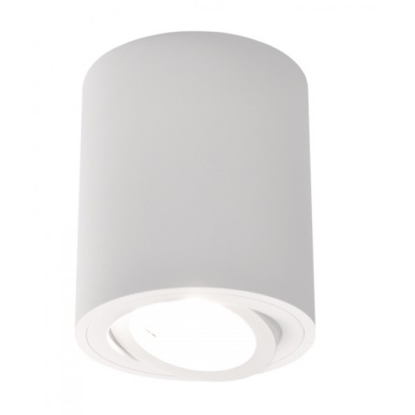 Foco superficie redondo φ80*95mm orientable Blanco para Lámpara GU10/MR16