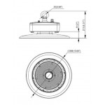 Campana LED UFO Compacta 151W IP69 5000ºK IRC-96