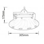 Campana LED UFO PRO 150W 22000Lm, driver Meanwell