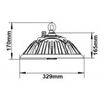 Campana LED UFO 200W 34000Lm Regulable 1-10V 60000h 5 años Garantia