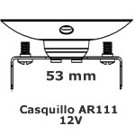 Lámpara LED AR111 Eco G53 12W 12V 30º