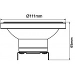 Lámpara LED AR111 Blanca G53 14W 12-30V 10º