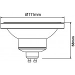 Lámpara LED AR111 GU10 14W 45º 975lm