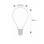 Lámpara LED Esferica E14 4W Opal 