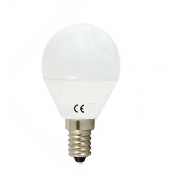 Lámpara LED Esferica E14 4W Opal 