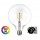 Lámpara LED Globo 125mm Clara E27 7W Filamento 2700ºK CRI90 Regulable