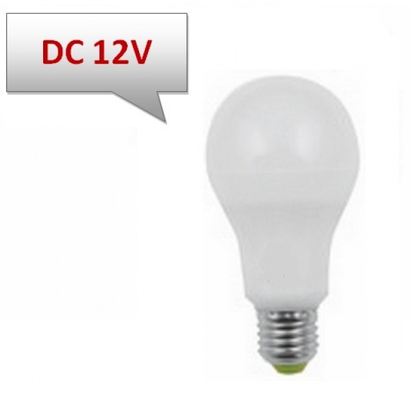 Lámpara LED Standard A60 E27 12V DC 10W