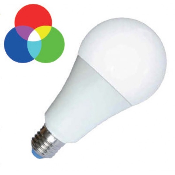 Lámpara LED Standard A60 E27 7W RGB