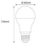 Lámpara LED Standard A65 E27 12V-30V DC 11W