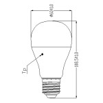 Lámpara LED Standard A60 E27 10W 6500ºK SYLVANIA V3