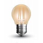 Lámpara LED Esferica Gold E27 6W Filamento 2200ºK