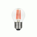 Lámpara LED Esferica Colores E27 4W Filamento