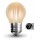 Lámpara LED Esferica Gold E27 4W Filamento 2200ºK Regulable