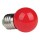 Lámpara LED Esferica E27 2W Roja