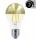 Lámpara LED Standard Clara Cupula espejo Oro E27 Filamento 6W 2700ºK 595lm Regulable