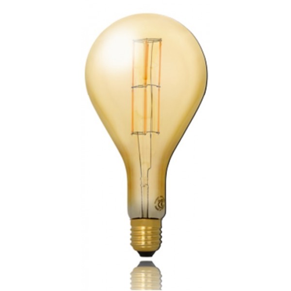 Lámpara LED Broadway PS160 Gold E27 8W Filamento 1800ºK Regulable