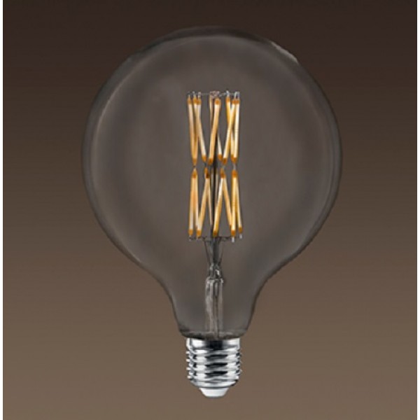 Lámpara LED Globo 125mm Clara E27 10W Filamento Trenzado 2200ºK Regulable