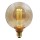 Lámpara LED Globo 125mm Gold E27 3,5W Filamento 1800ºK Filamento ZZ regulable