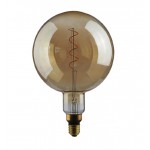 Lámpara LED Globe G200 Gold E27 5W Filamento Espiral 2000ºK Regulable