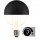 Lámpara LED Globo 125mm Clara Cupula Negra E27 6W Filamento 2700ºK Regulable
