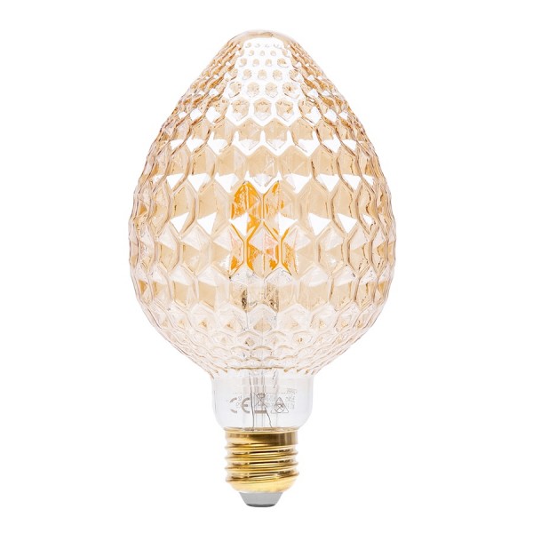 Lámpara LED Pinya Gold E27 4W Filamento 1800ºK