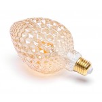 Lámpara LED Pinya Gold E27 4W Filamento 1800ºK