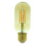 Lámpara LED Tubular T38 Gold E27 4W Filamento