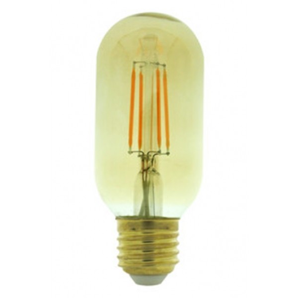 Lámpara LED Tubular T38 Gold E27 4W Filamento