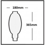 Lámpara LED Coliseum BT180 Clara E40 16W Filamento 2200ºK Regulable