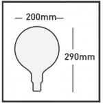 Lámpara LED Globe G200 Clara E40 12W Filamento 2200ºK Regulable