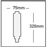 Lámpara LED Tubular TT75 Clara E40 12W Filamento 2200ºK Regulable