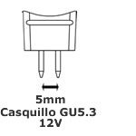 Lámpara LED GU5,3 MR16 SMD 5,5W 100º 12V-30V DC