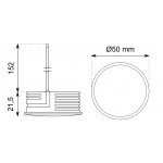 Módulo LED ES50 Mini 50x21,5mm 6,1W 120º IP54