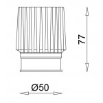 Módulo LED ES50 50X77mm 15W 45º CRI90