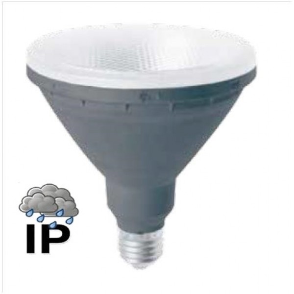 Lámpara LED PAR38 E27 15W 230V Blanco Cálido IP65