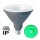 Lámpara LED PAR38 E27 15W 230V Verde IP65