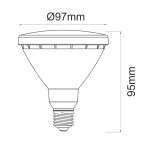 Lámpara LED PAR30 SMD E27 10W 230V