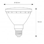 Lámpara LED PAR38 E27 15W 230V