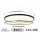 Lámpara Colgante Circular Aluminio ANELL 600mm LED 27W con cable y florón, en Blanco, Negro ó Dorado