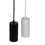 Lámpara Colgante Redonda Aluminio H130 con p/lampara GU10, 1,5 mt. cable y florón