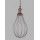 Lámpara Colgante Vintage estructura metálica Oval E27 con cable y florón