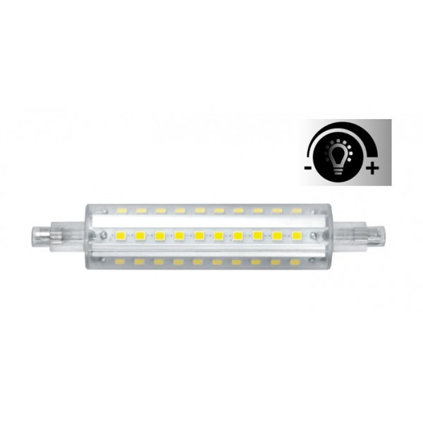 Lámpara LED R7s 118mm diámetro 22mm 230V 10W 1040Lm Regulable