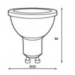 Lámpara LED GU10 6W 4000ºK 110º SYLVANIA Refled v3