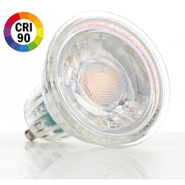 Lámpara LED GU10 COB Cristal 6W 40º Retro CRI90