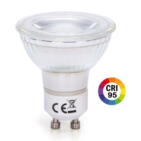 Lámpara LED GU10 COB Cristal 6W 120º Retro CRI95