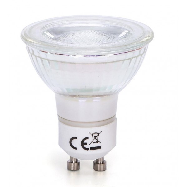 Lámpara LED GU10 COB Cristal 7W 38º Retro