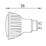 Lámpara LED GU10 SMD 8W 60º