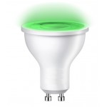 Lámpara LED GU10 SMD 8W 60º Verde, caja 10ud x 3,40€/ud